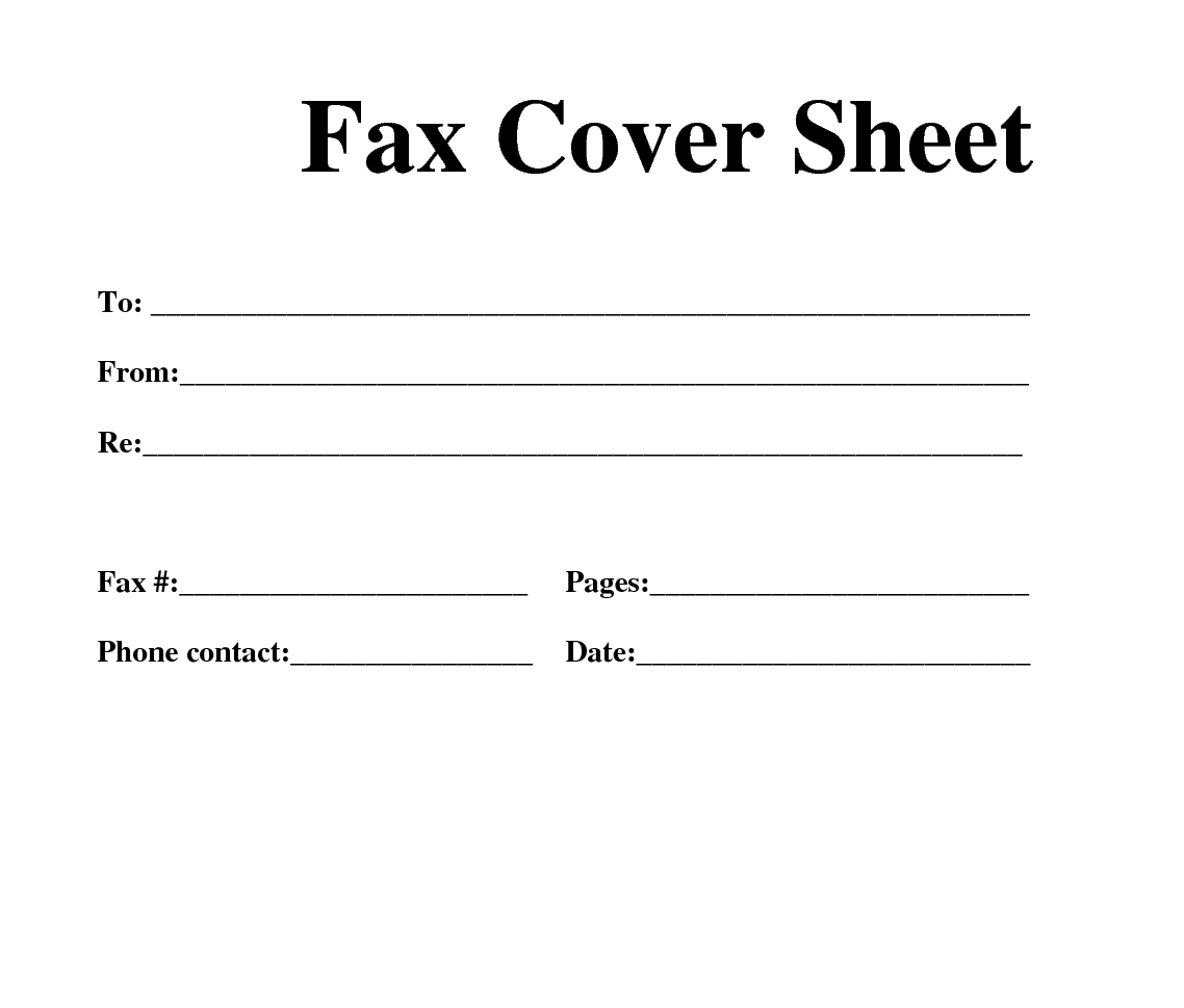 Free Fax Template Free Fax Cover Sheet Template Download