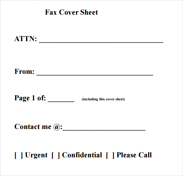 basic fax cover sheet, generic fax cover sheet