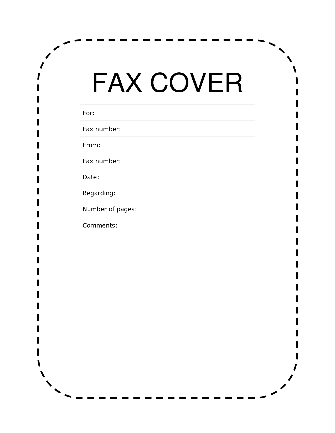 simplefax cover letter