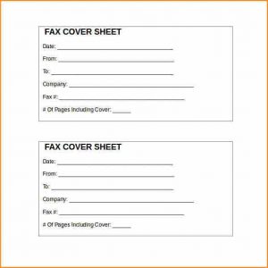 generic fax cover sheet