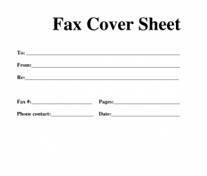 Free Fax Template