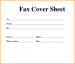 fax cover sheet pdf sample