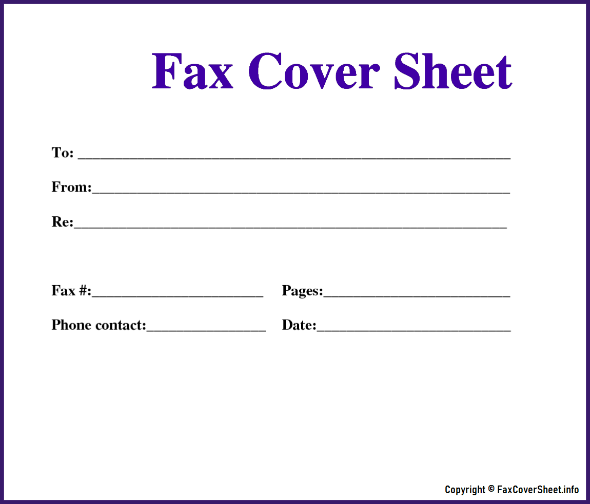 fax cover sheet template or fax cover letter template