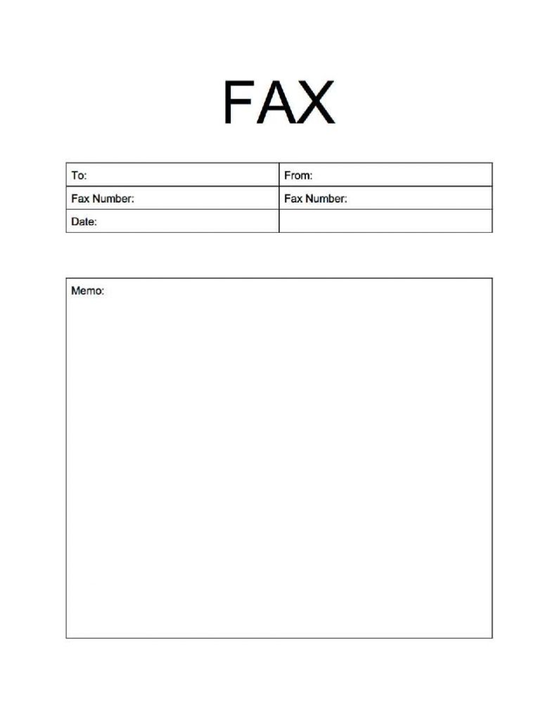 Printable Fax Cover Sheet Template in PDF & Word