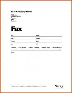Professional Fax Cover Sheet, Fax Cover Sheet Printable
