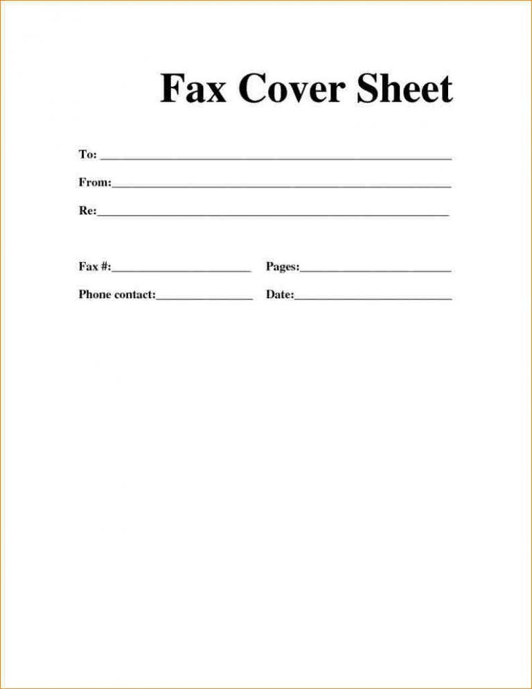 Free Professional Fax Cover Sheet Template   Printable Standard Fax Cover Sheet New 10 Fax Cover Sheet Pdf Of Printable Standard Fax Cover Sheet 768x994 