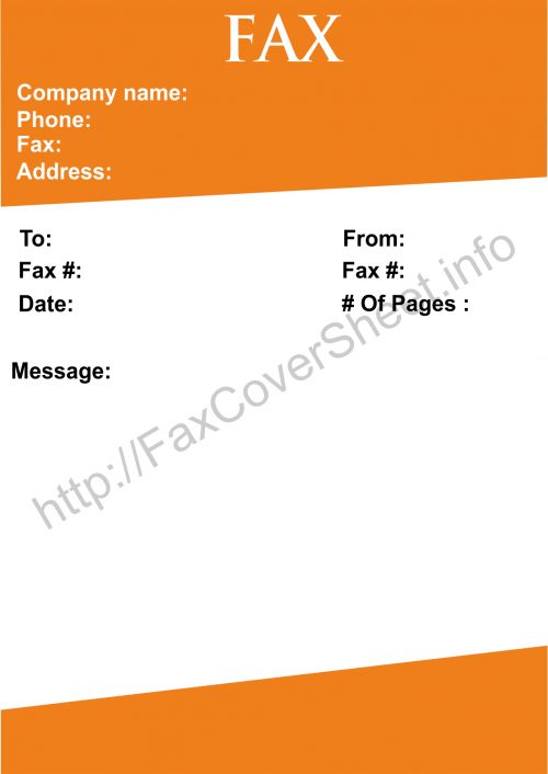 Confirm Fax Cover Sheet