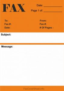 How To Write a Fax Cover Sheet Example