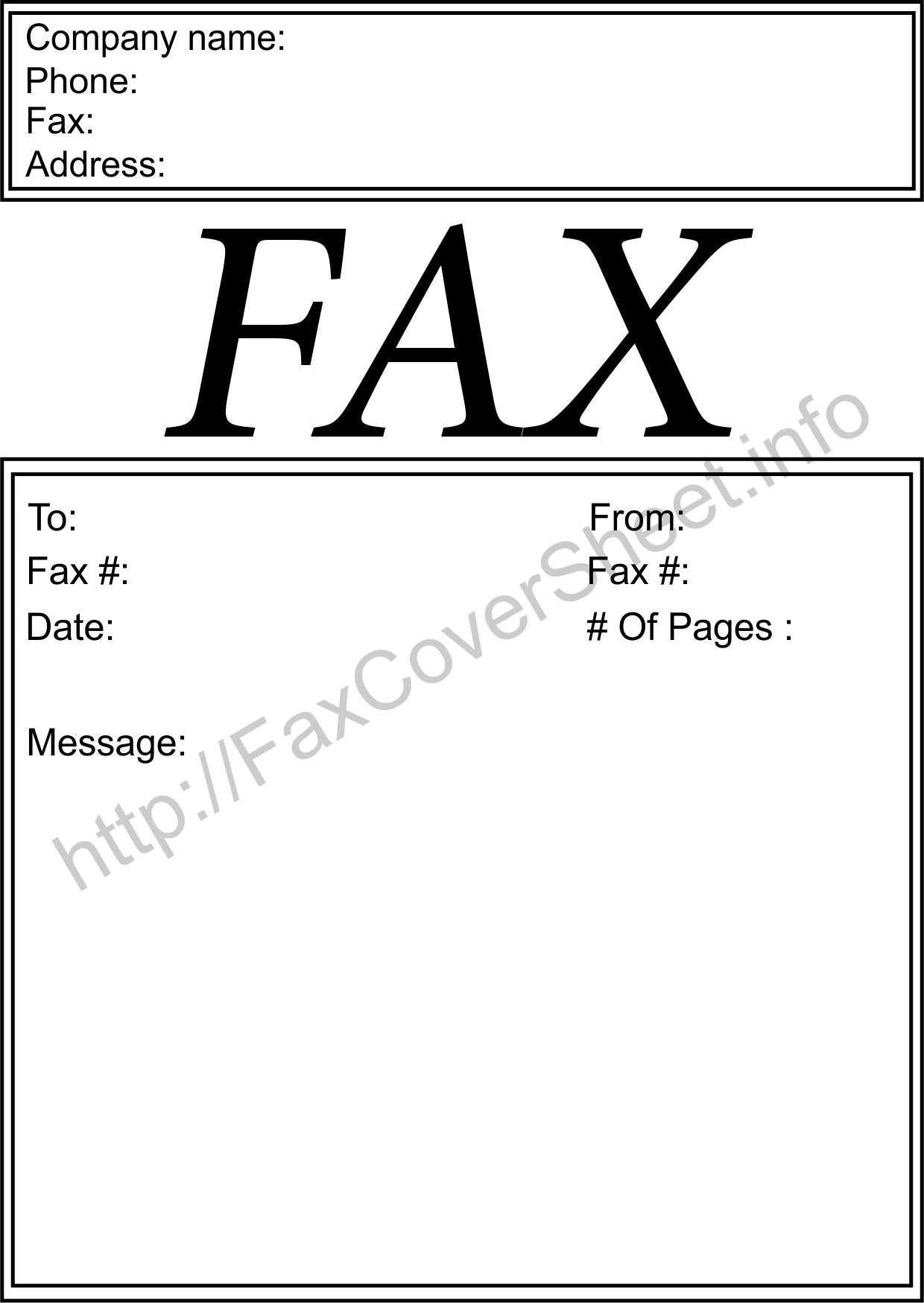 Metro-Fax Login, fax cover sheet