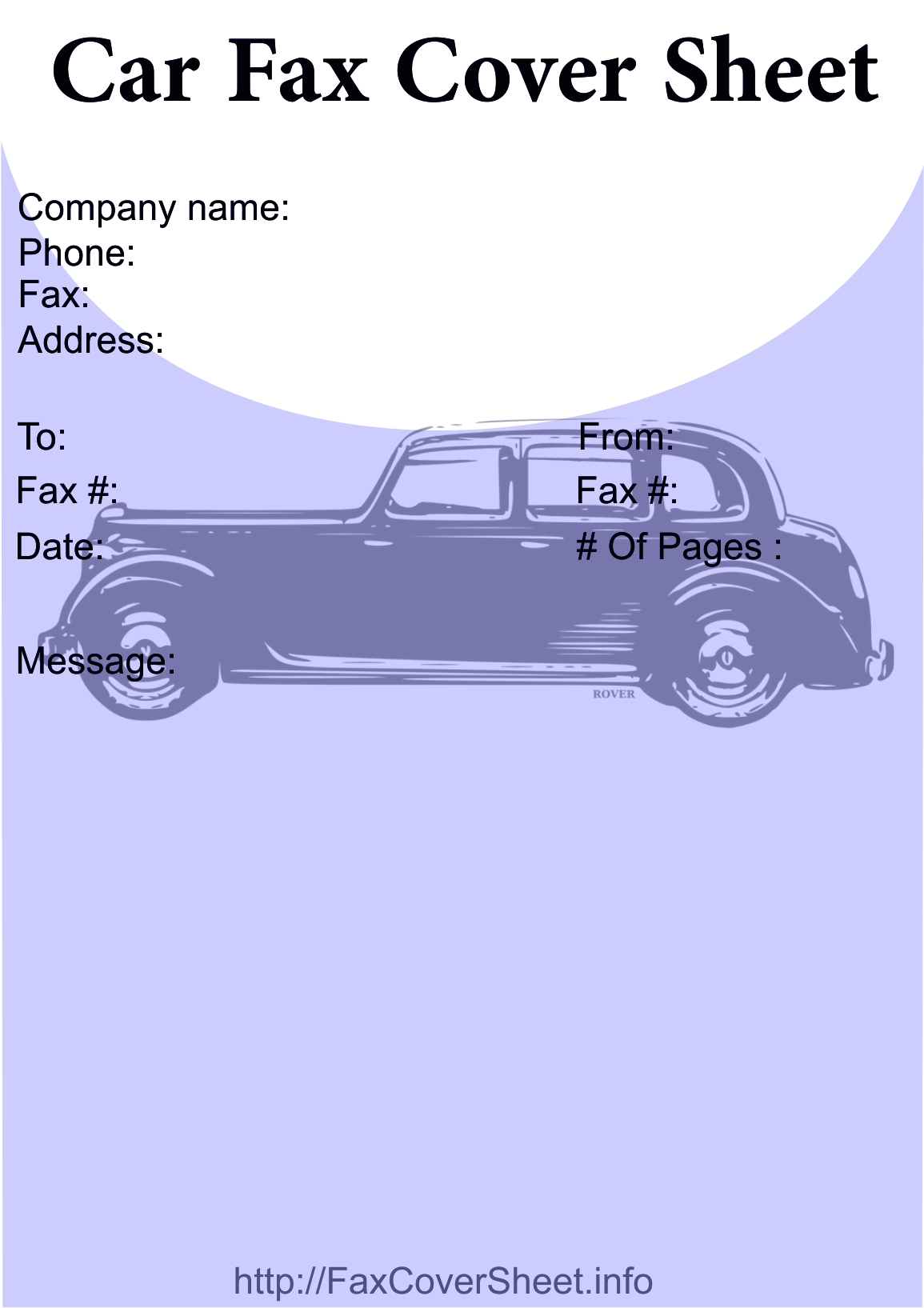 Car Fax Cover Sheet, Download Car Fax Cover Sheet