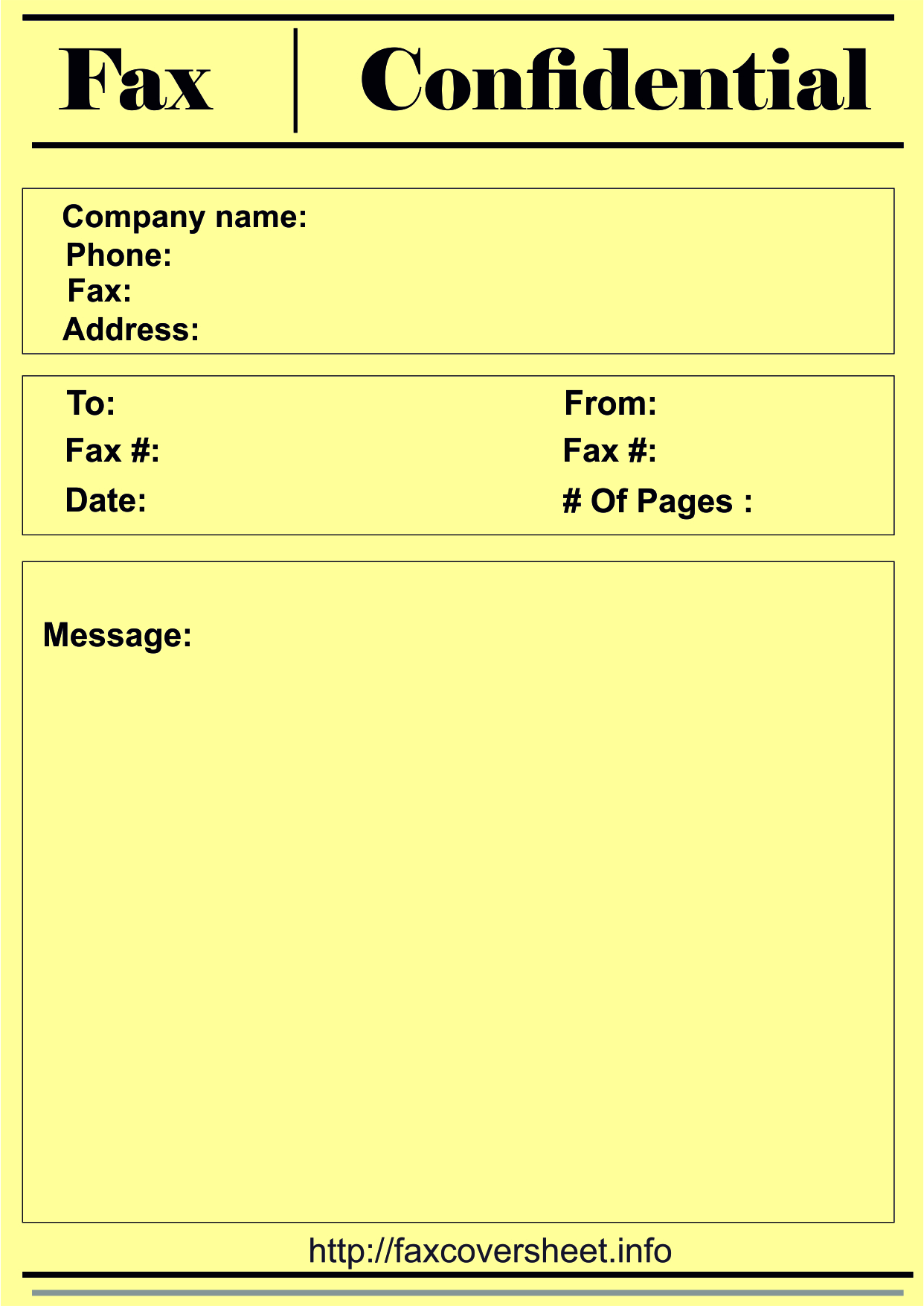 Fax Cover Sheet Confidential, Fax Cover Sheet template