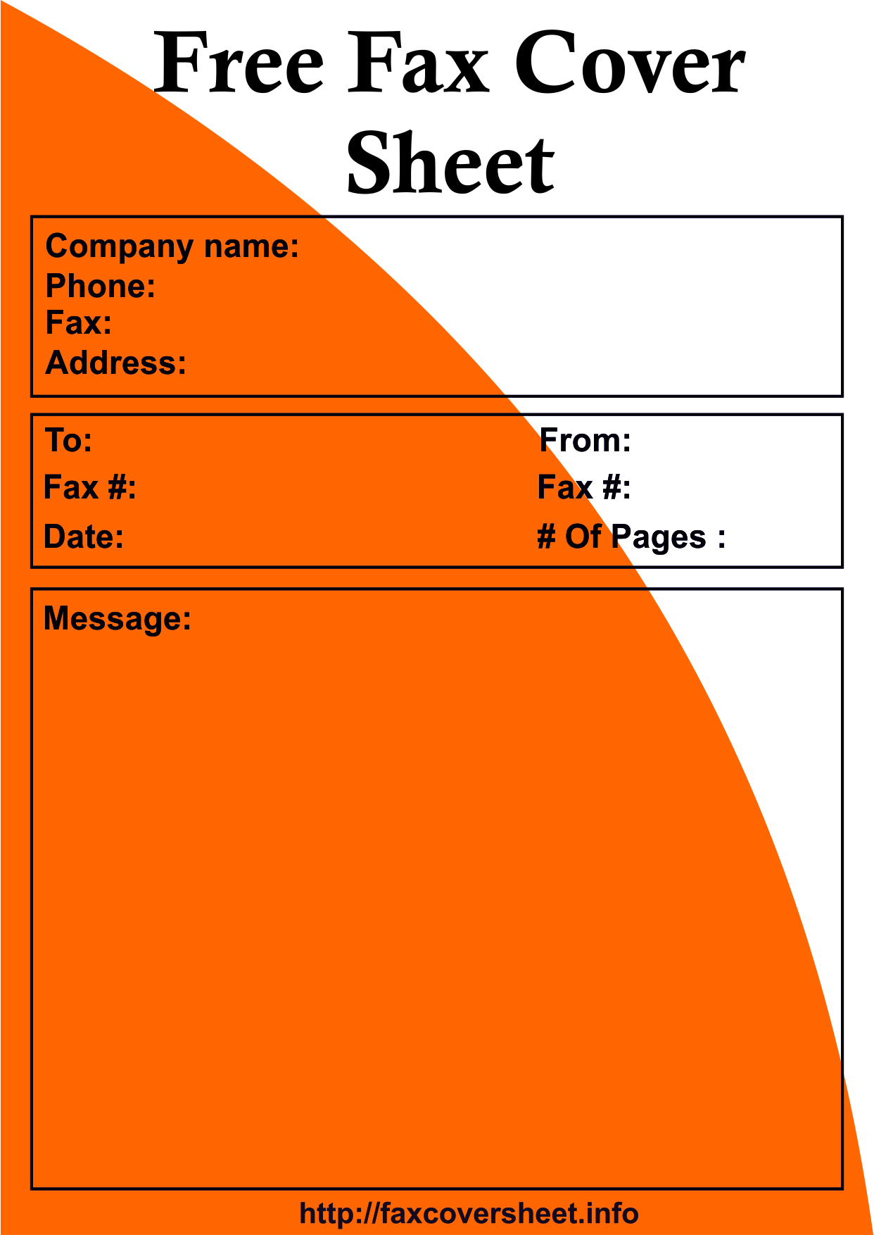 Fax Cover Sheet Free, Sample Fax Cover Sheet 
