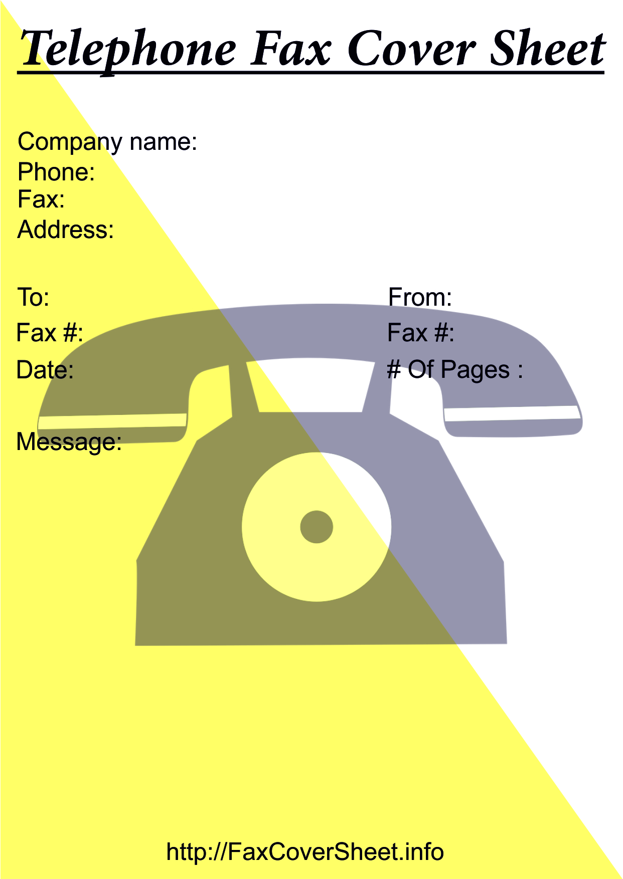telephone fax cover sheet, download Telephone Fax Cover Sheet