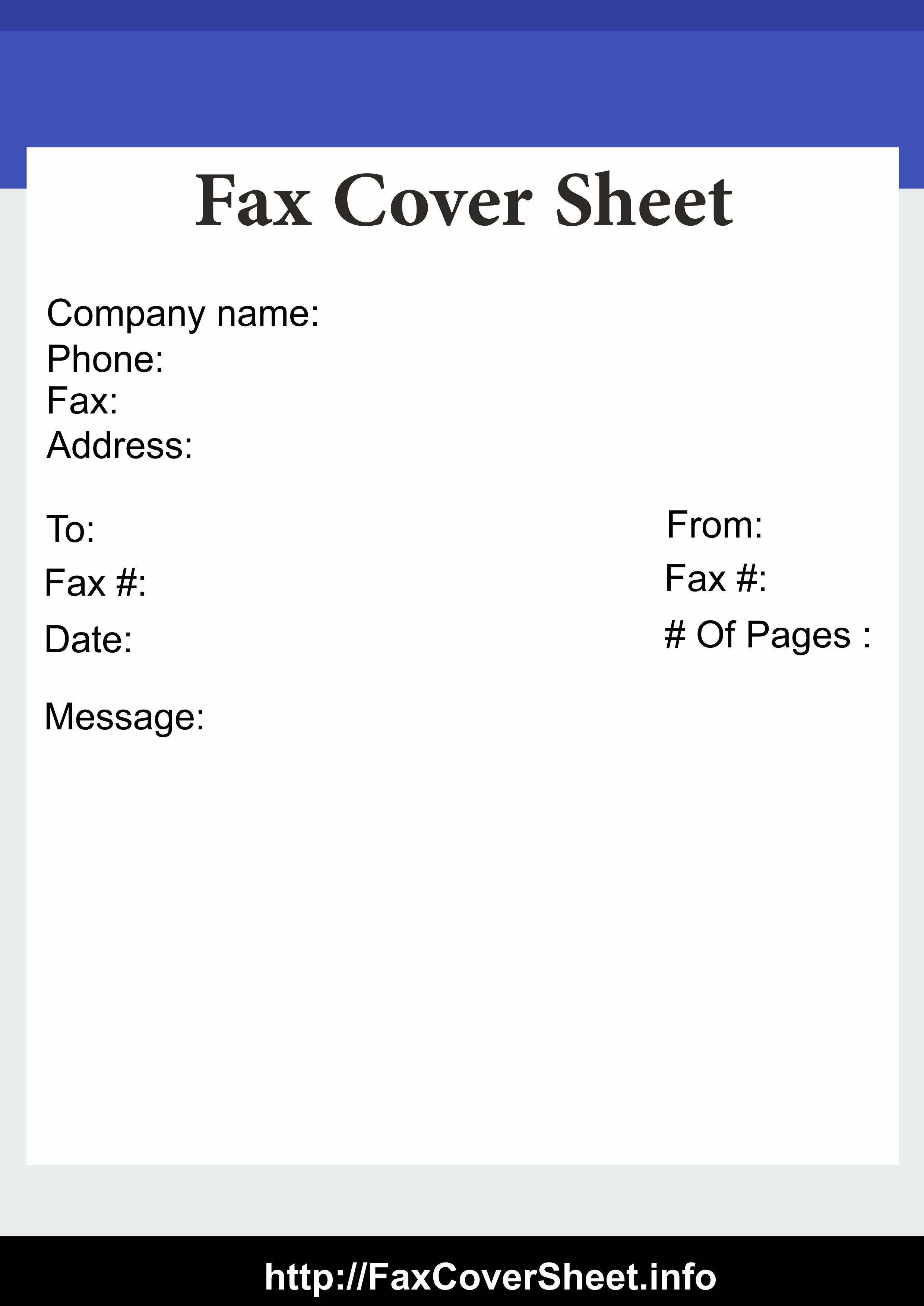 printable free blank fax cover sheet template in pdf