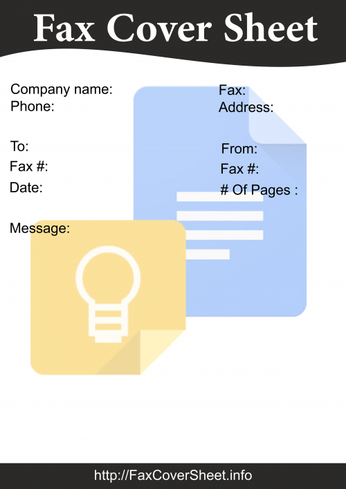 Google Docs Fax Cover Sheet Template