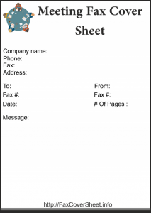 Free Meeting Fax Cover Sheet