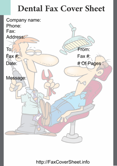 Free Dental Fax Cover Sheet