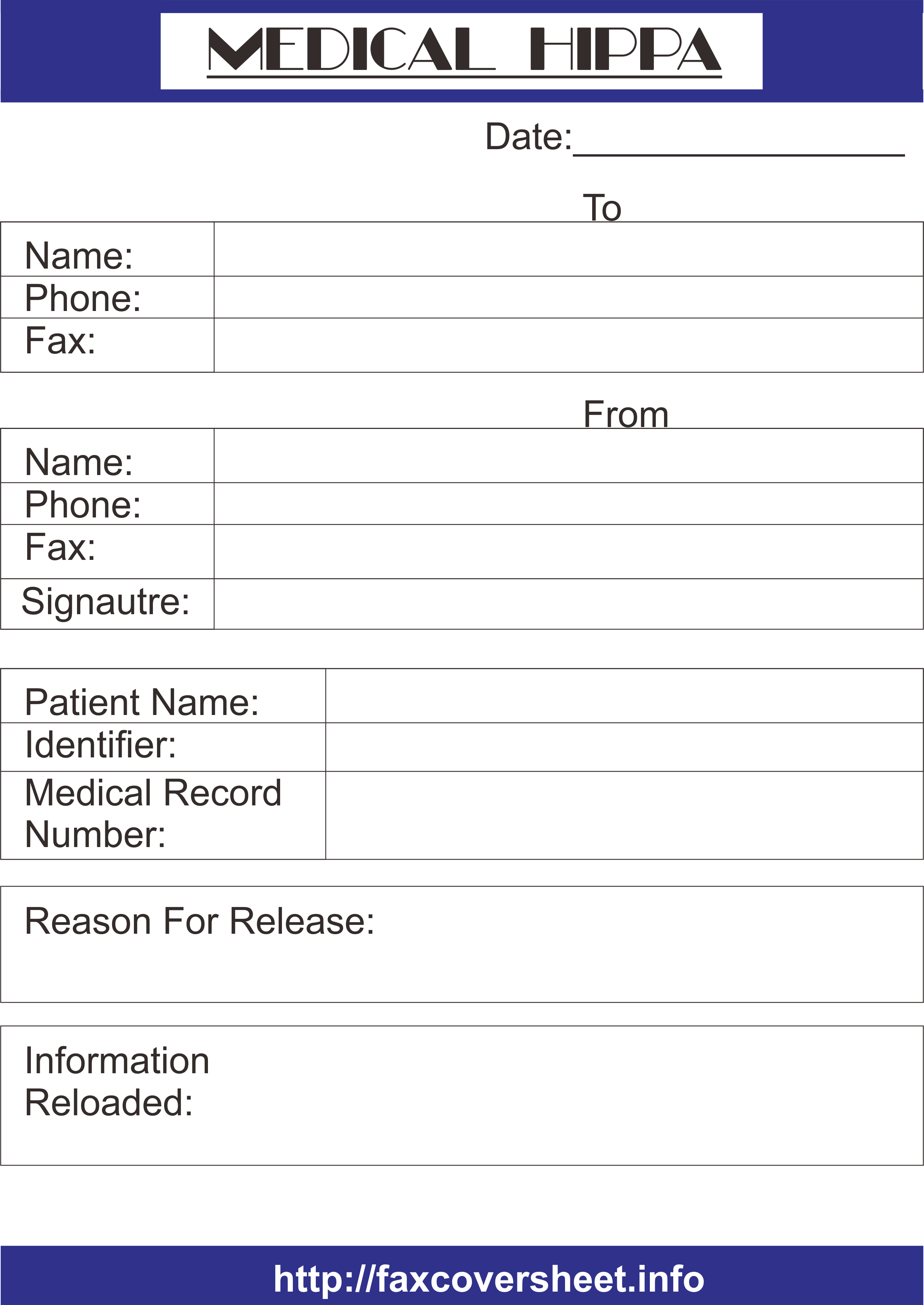 medical hippa 1 – [Free]^^ Fax Cover Sheet Template