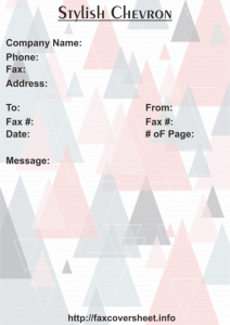 Stylish Chevron Fax Cover Sheet Templates