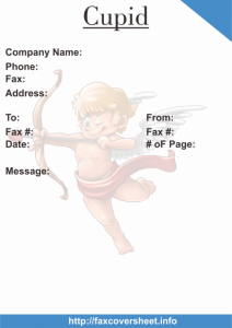 Cupid Fax Cover Sheet