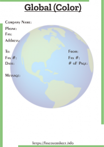 Global Fax Cover Sheet Templates