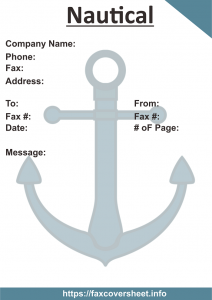 Free Nautical Fax Cover Sheet