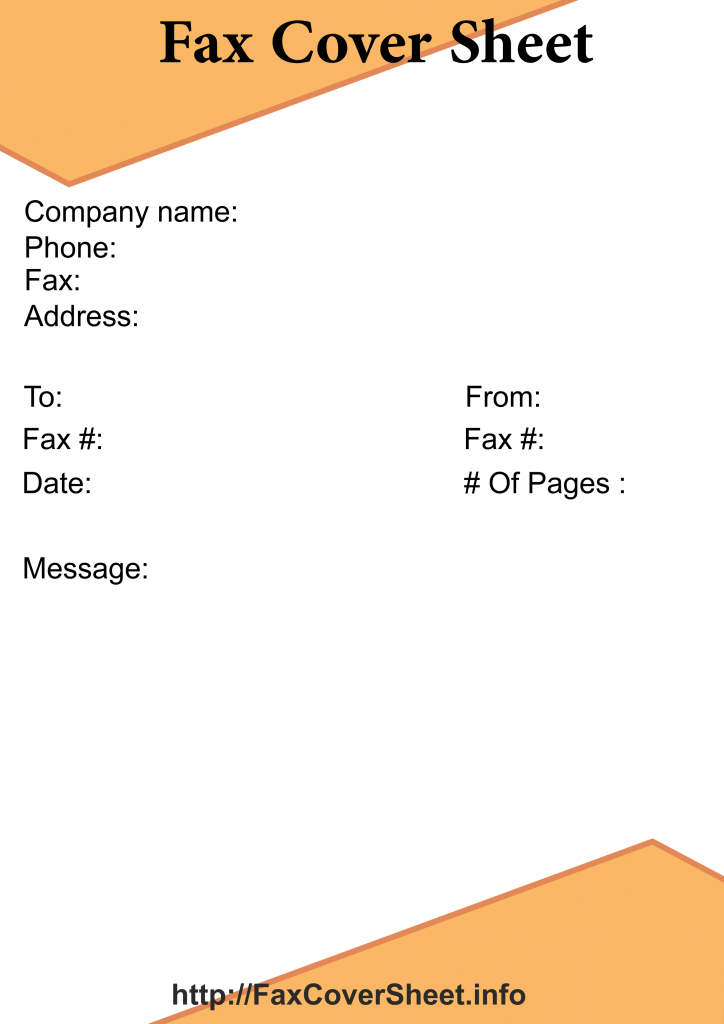  sample fax cover sheet