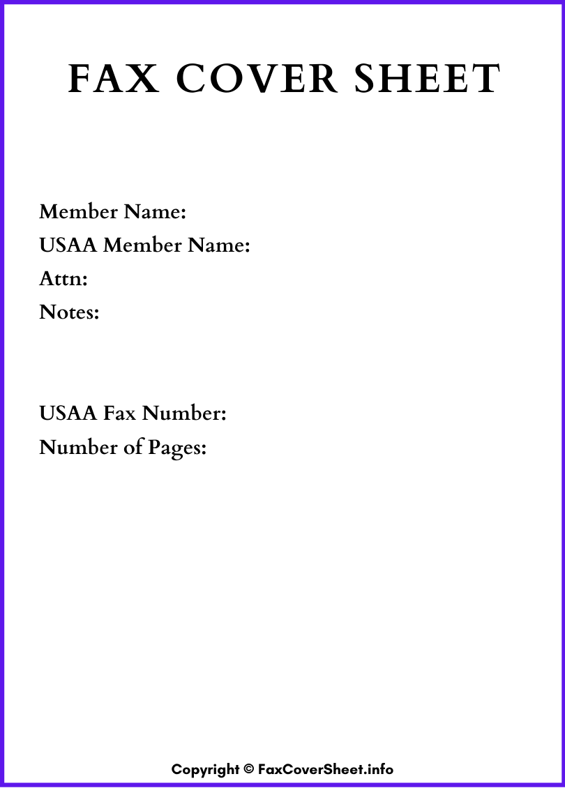 Printable Fax Cover Sheet Word Download