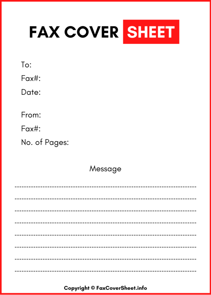 Download Professional Fax Cover Sheet [Free]^^ Fax Cover Sheet Template