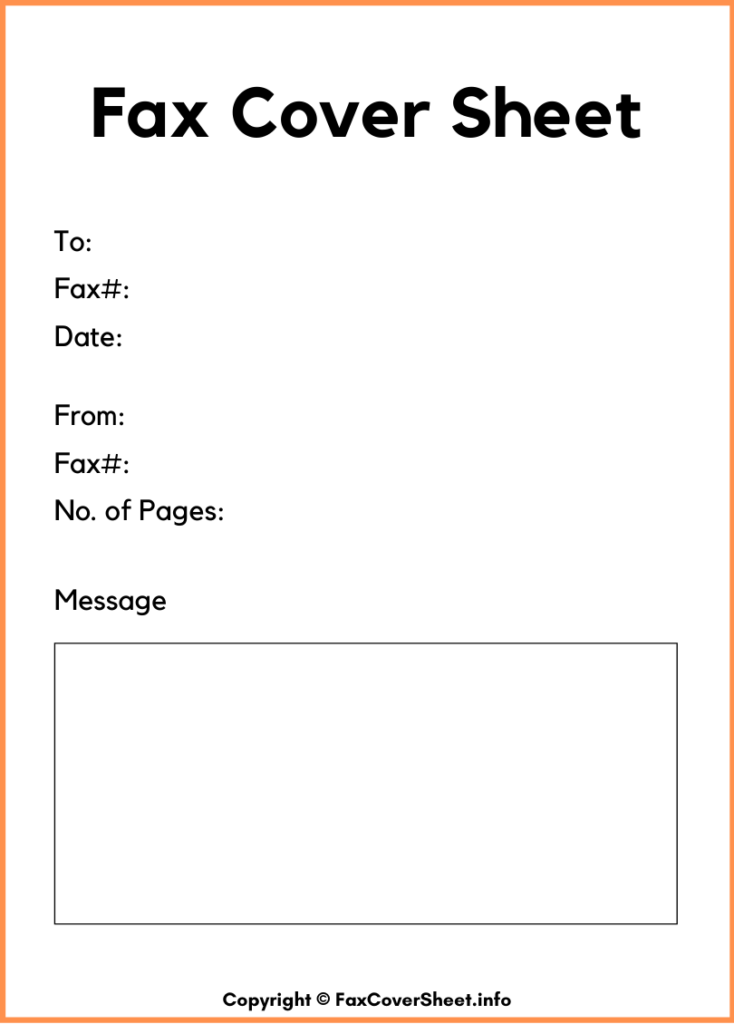 Free Professional Fax Cover Sheet Template