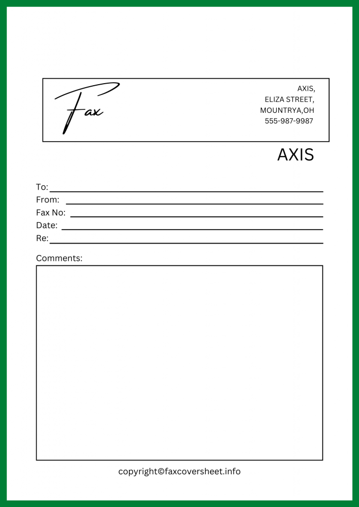 Adobe Fax Cover Sheet Template Printable in PDF & Word