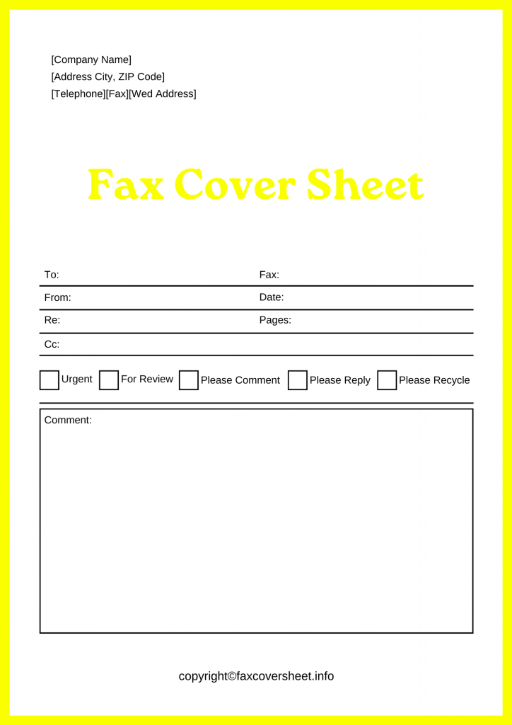 Aetna Fax Cover Sheet
