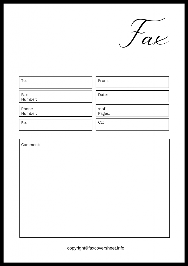 Apple Fax Cover Sheet Templates Printable in PDF & Word