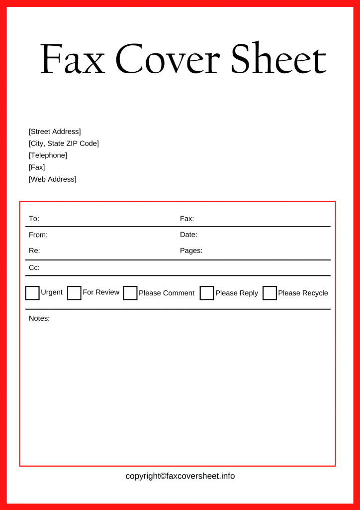 Attorney Fax Cover Sheet