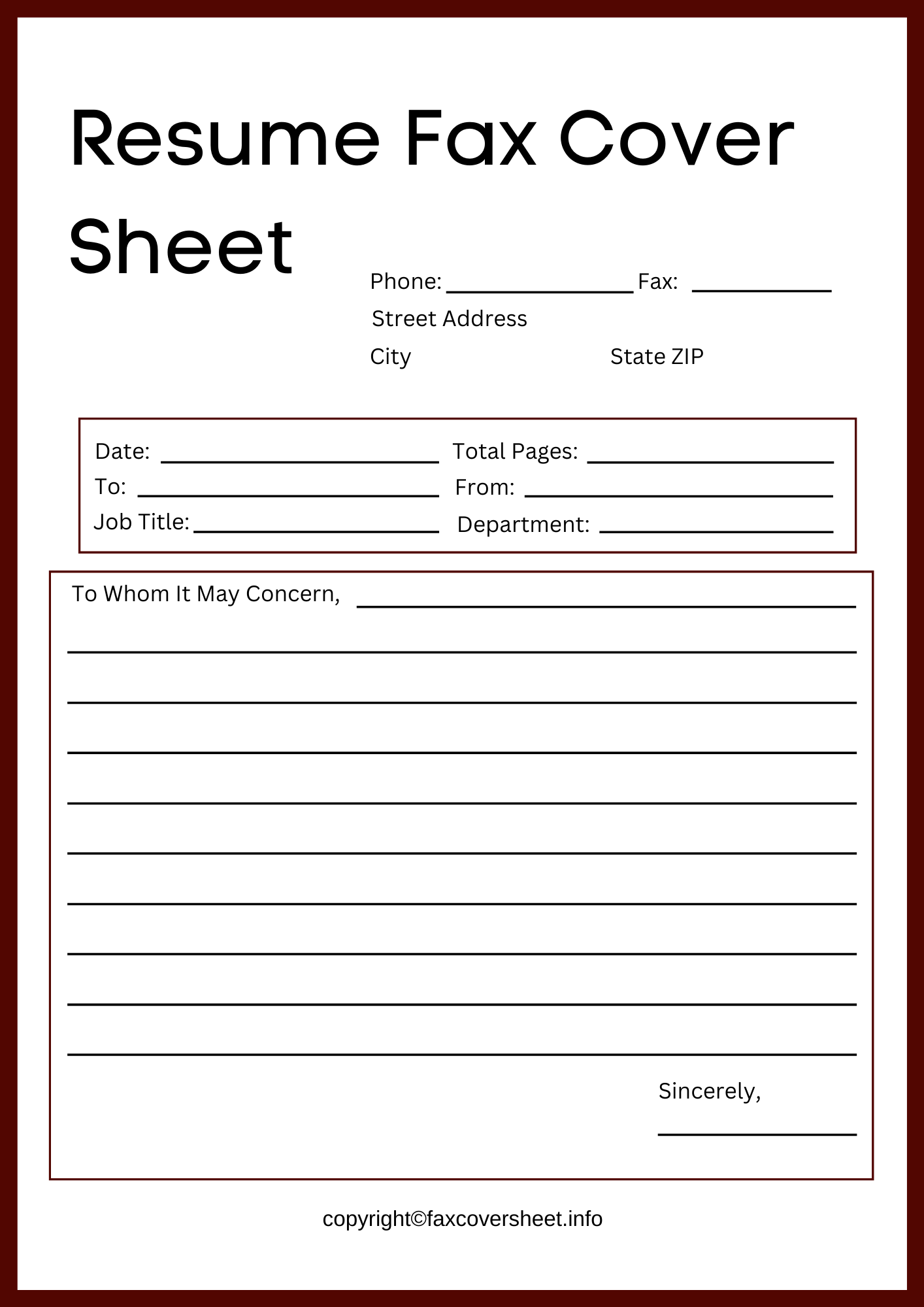 Fax Cover Sheet for Resume Templates - Examples Of Fax Cover Sheets For Resume 