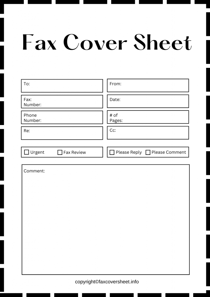 Fillable Fax Cover Sheet Templates Printable in PDF & Word