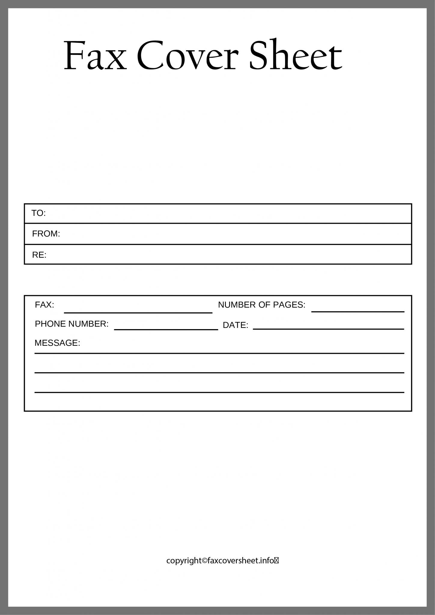 How to Make a Fax Cover Sheet? Free Printable Templates