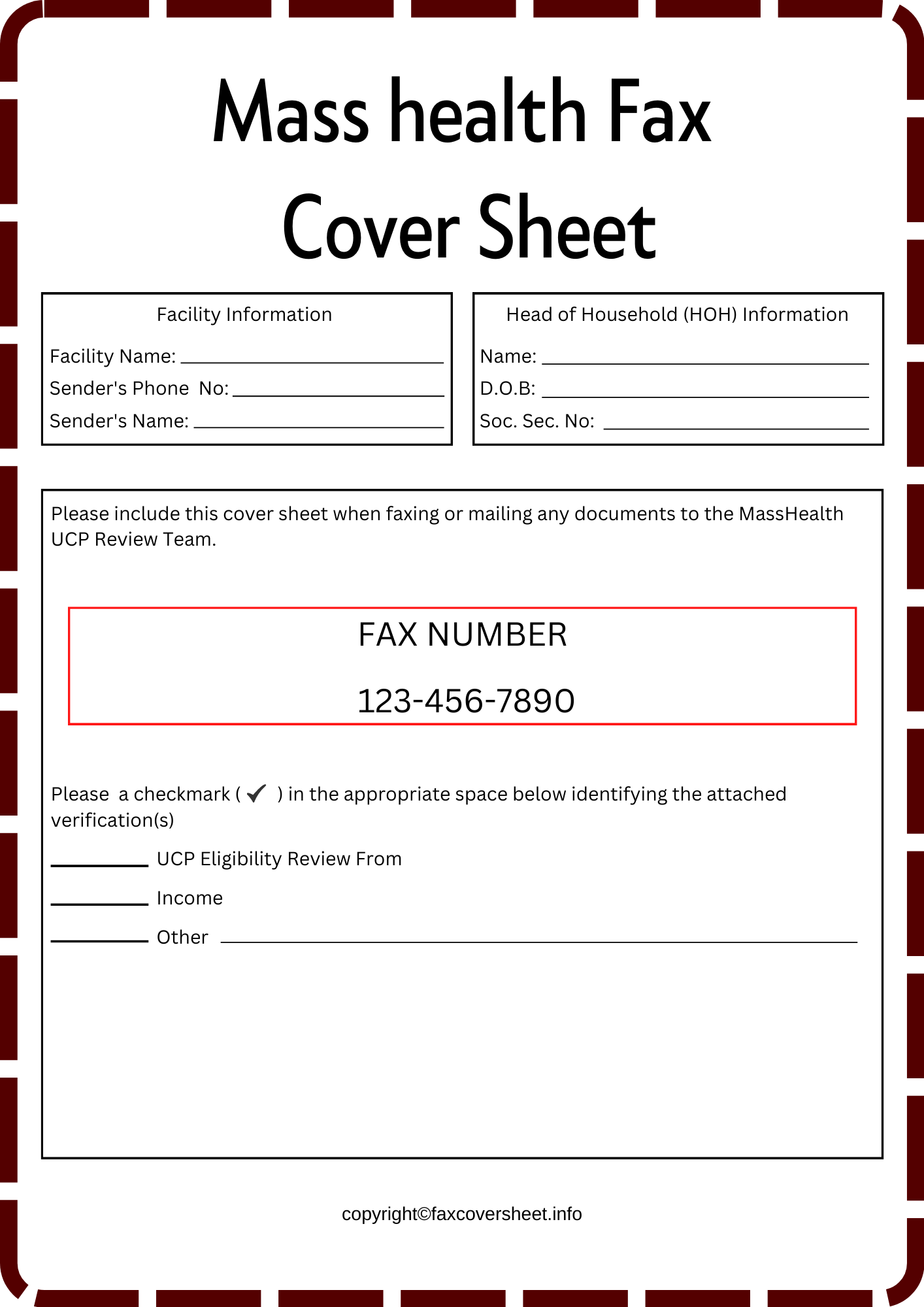 Masshealth Fax Cover Sheet Templates Printable in PDF & Word