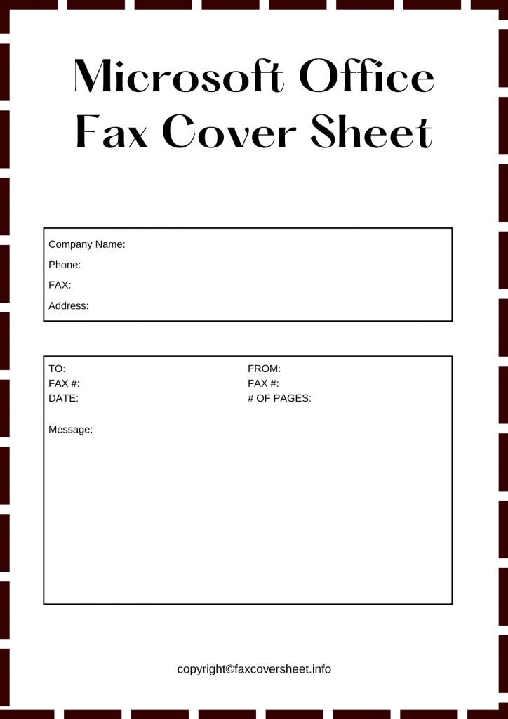 Microsoft Office Fax Cover Sheet Templates in PDF & Word
