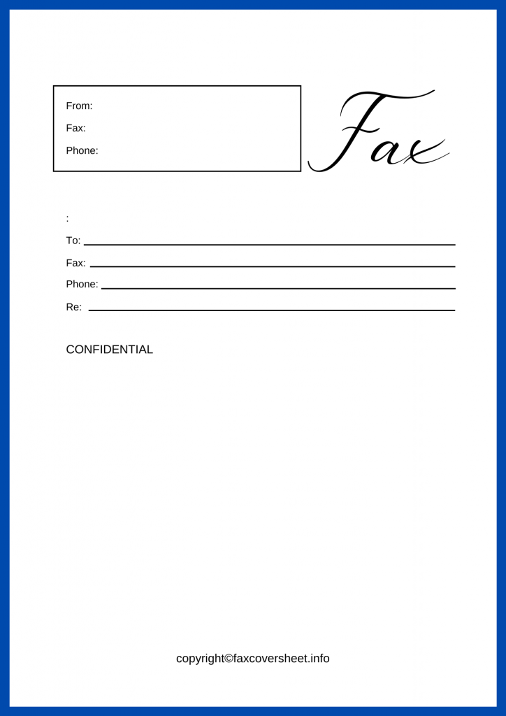 Printable Apple Fax Cover Sheet