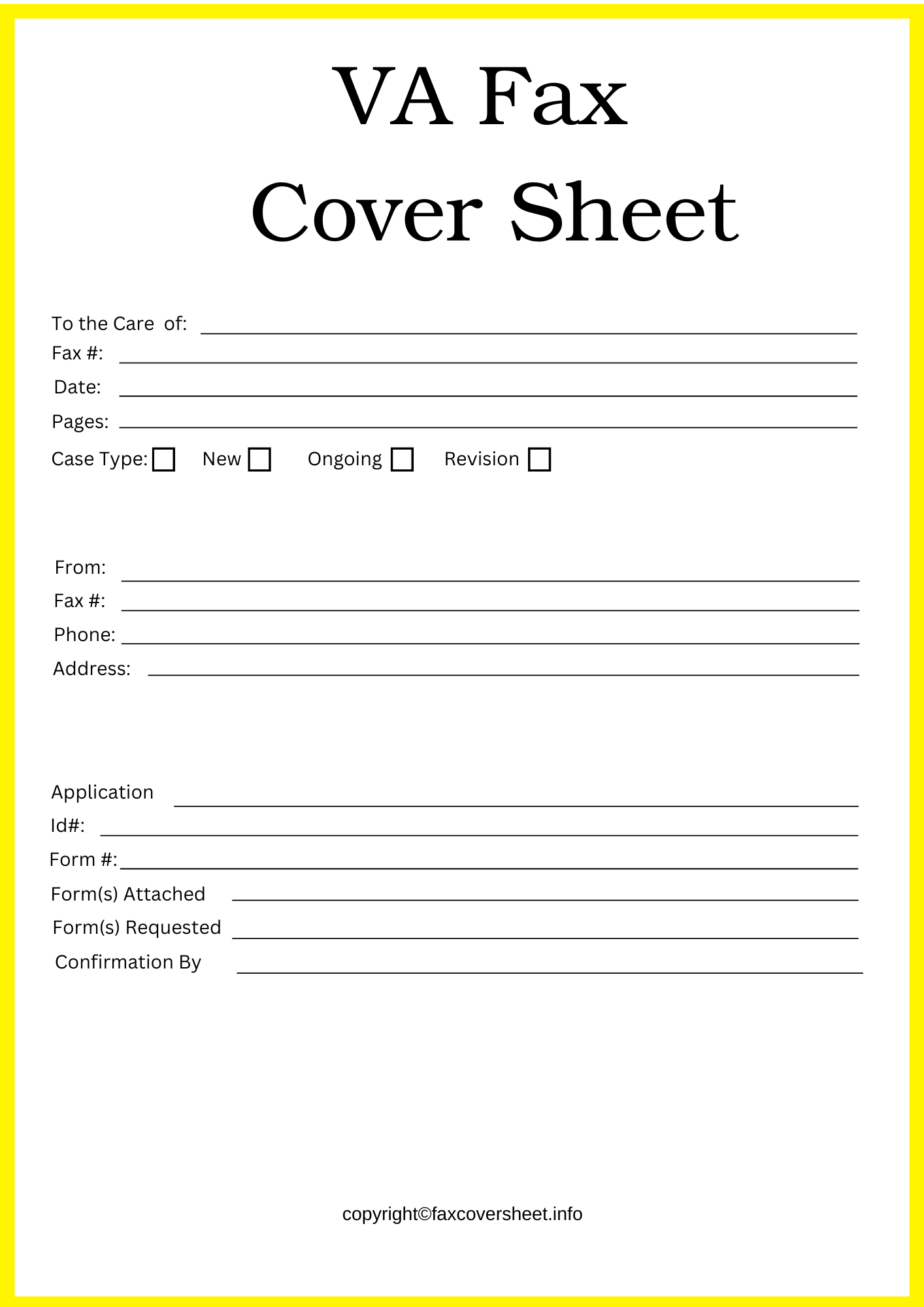 Veterans Affairs Evidence Intake Center Fax Cover Sheet