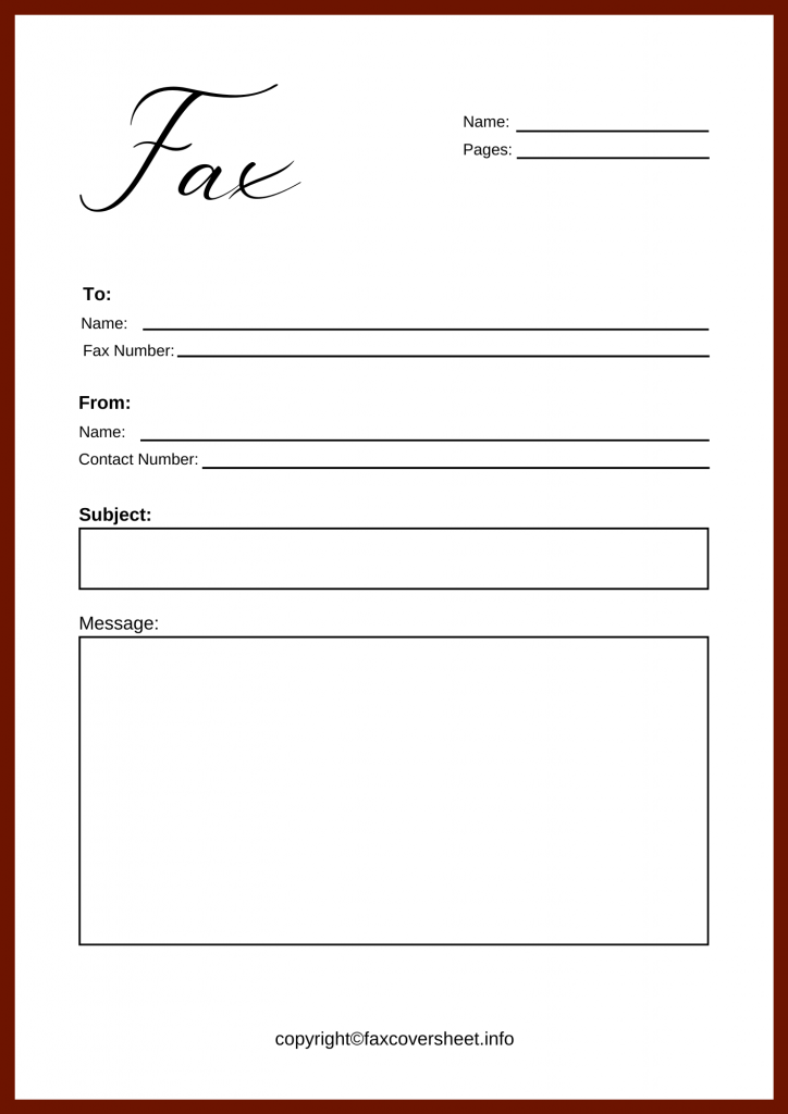 What To Say on A Fax Cover Sheet Free Printable Templates