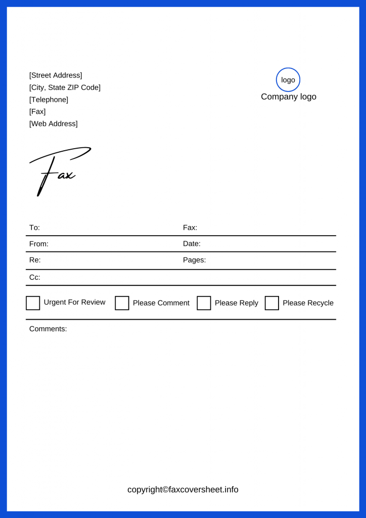 Easy Fax Cover Sheet Templates Printable in PDF & Word