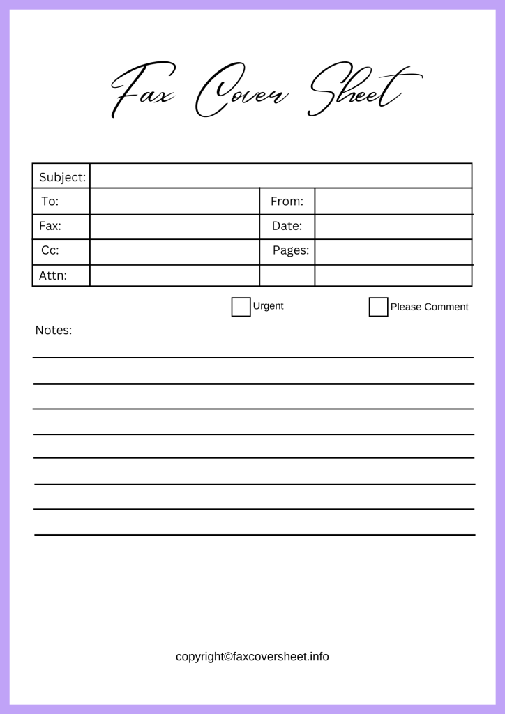 Free California Children's Services Fax Cover Sheet Template PDF