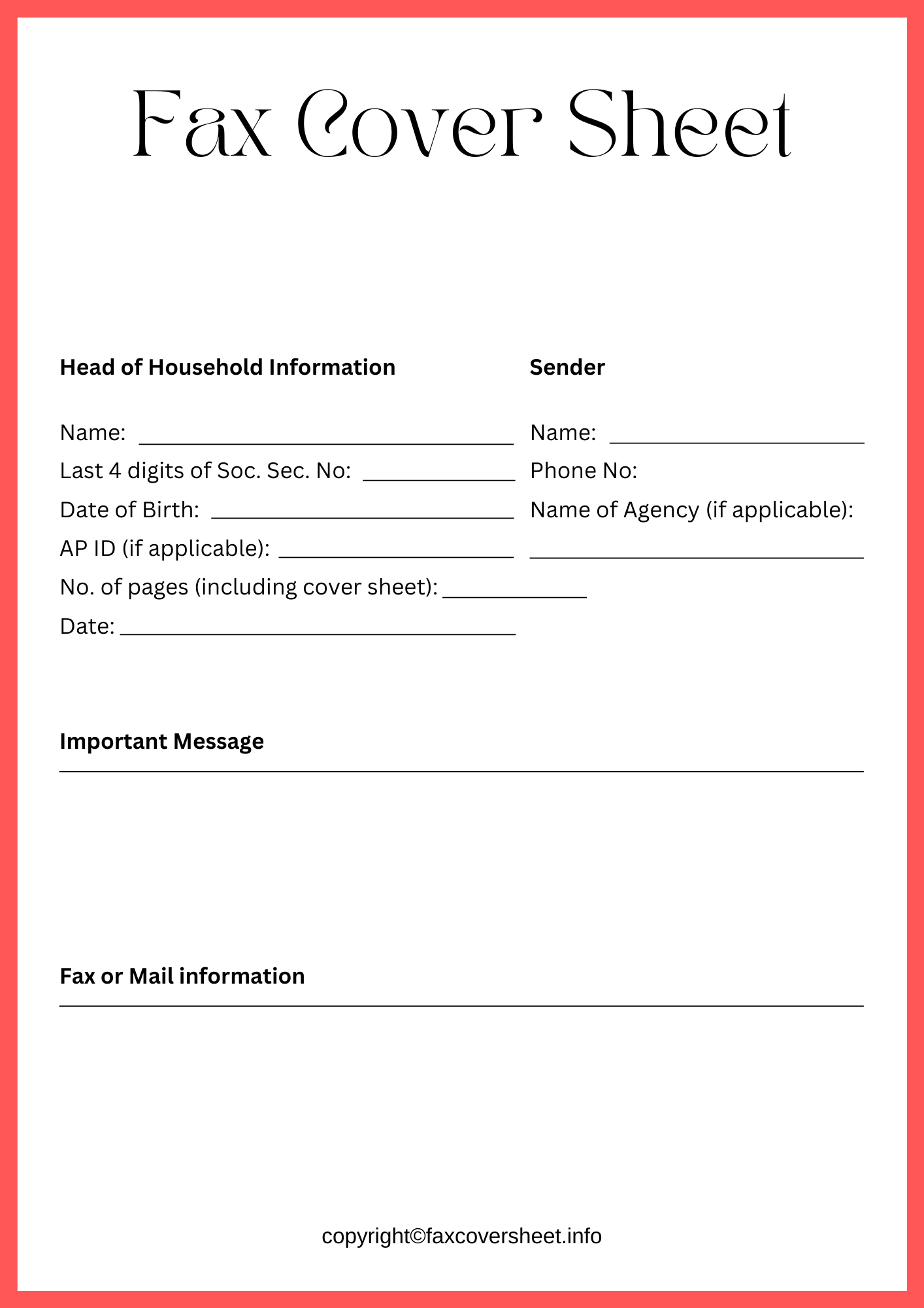 DTA Fax Cover Sheet [Free]^^ Fax Cover Sheet Template