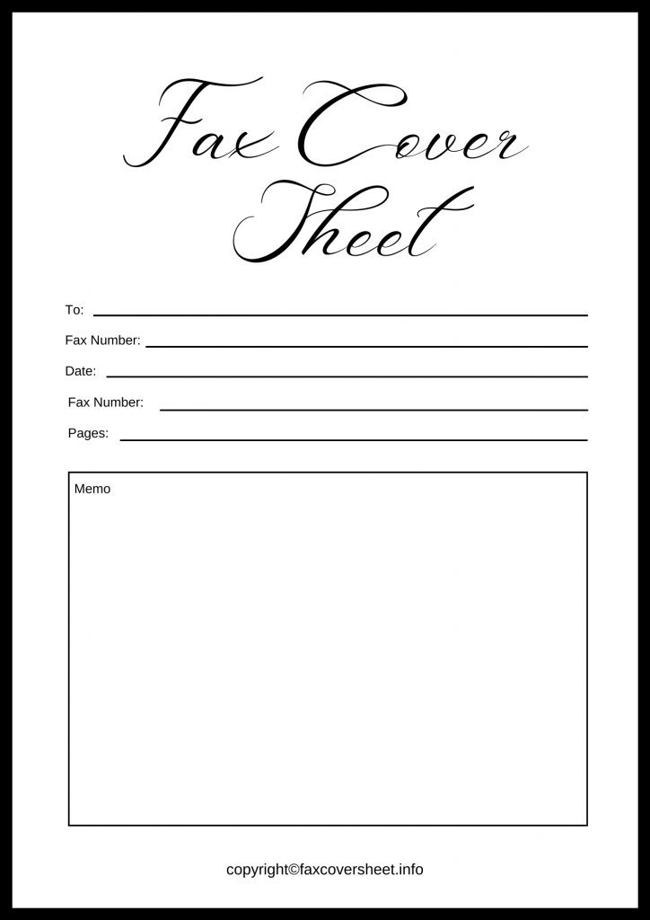 Free Handwritten Fax Cover Sheet Template in PDF