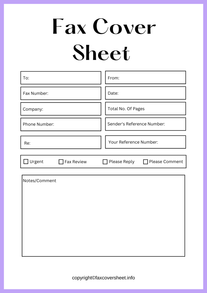 How To Properly Fill Out A Fax Cover Sheet