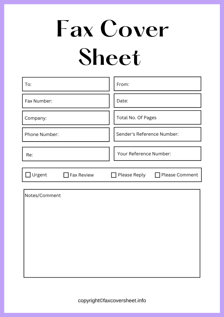 How To Properly Fill Out A Fax Cover Sheet? | Free Template