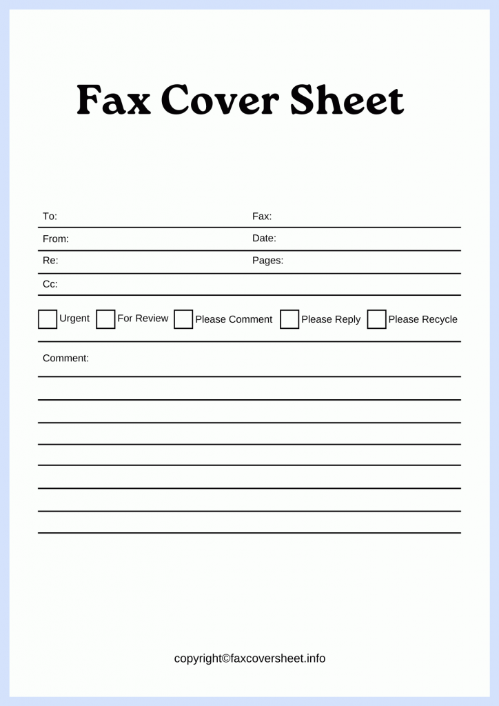 How to Fill Out A Fax Cover Letter