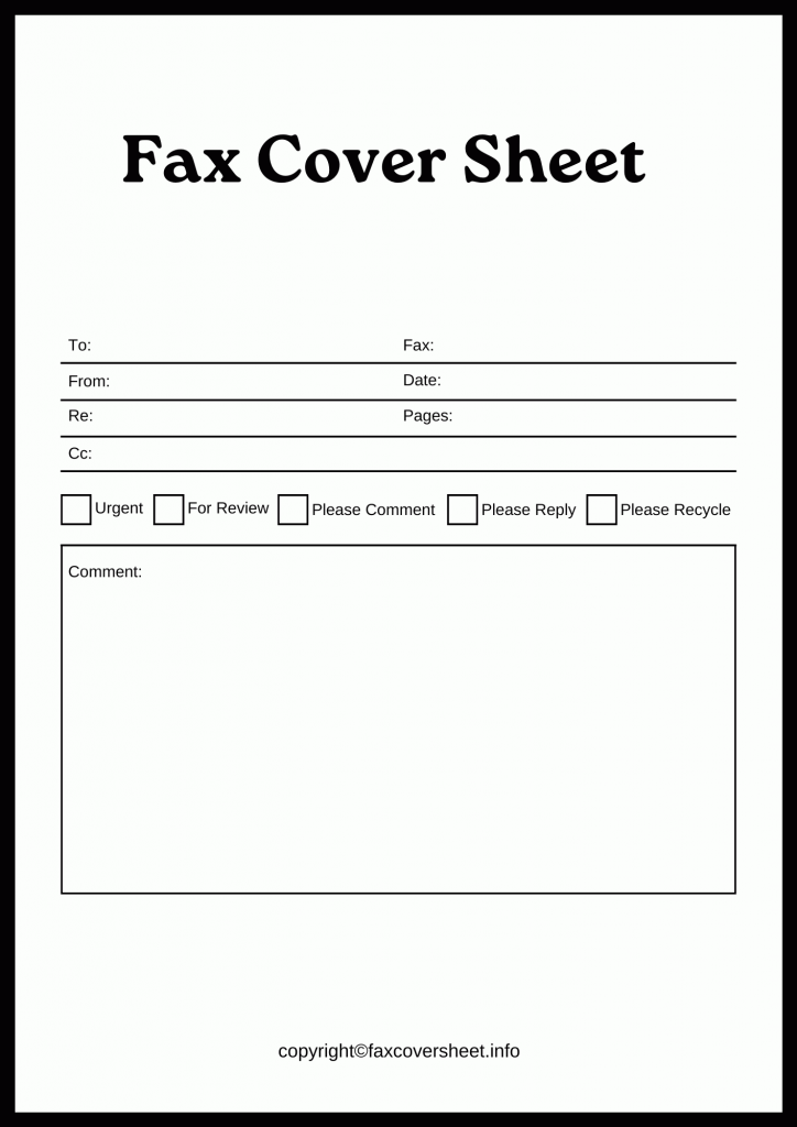 How to Fill Out A Fax Cover Sheet Example in Word